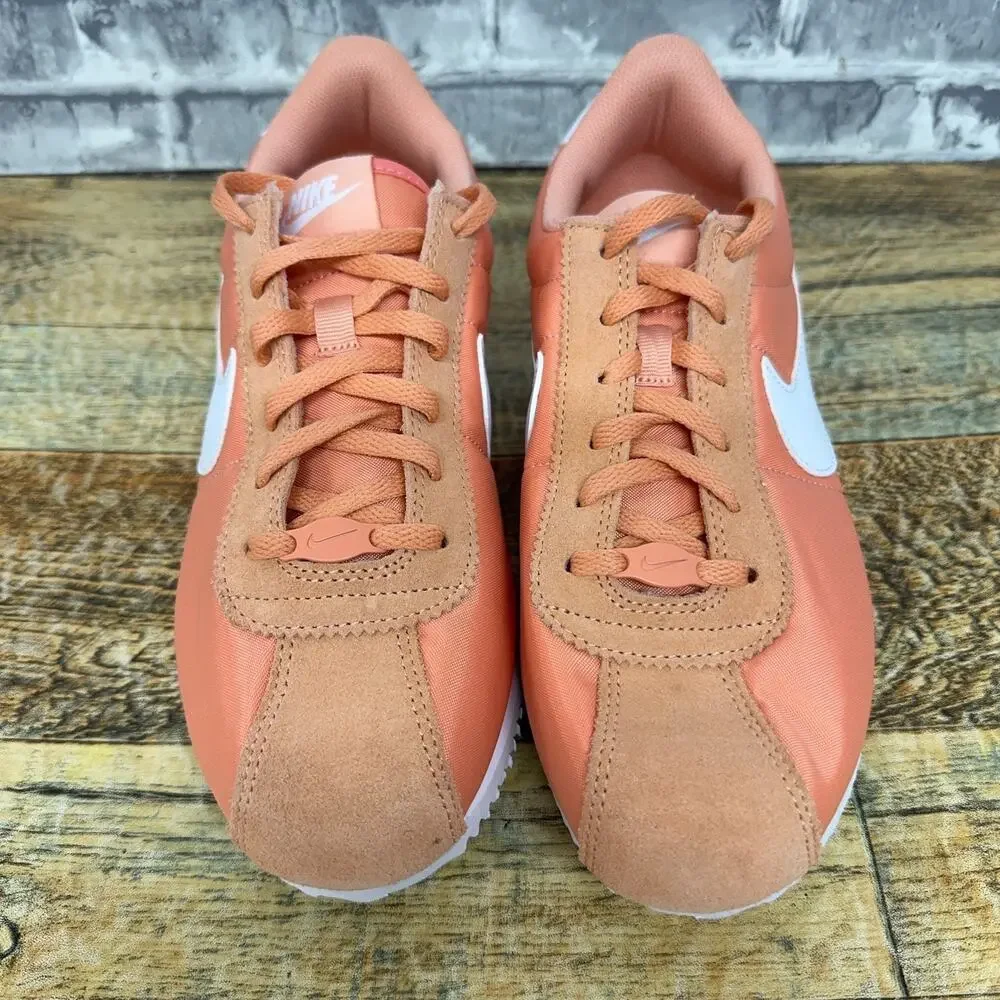 Nike Cortez Low TXT Apricot Orange White IF1615-800 Youth Size 6.5Y / Womens 8